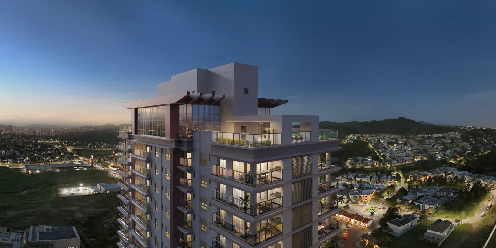 Eternity Alphaville em Alphaville — living amplo decorado com acabamento de luxo